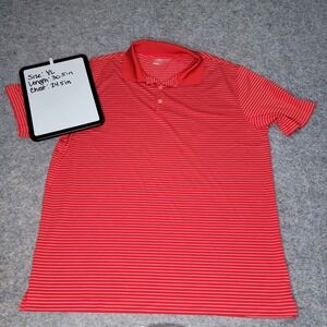 Nike‎ Golf Tour Performance Polo Shirt Dri-FIT Striped Athletic XL